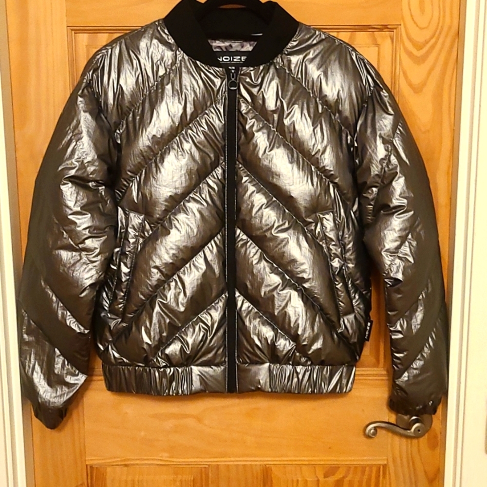 Noize Amber-M Metallic Bomber Jacket